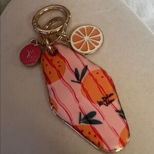 Vibrant Pink and Orange Key Holder